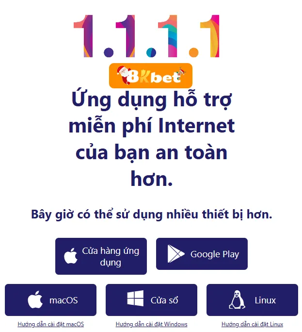 hướng dẫn tải app 1.1.1.1